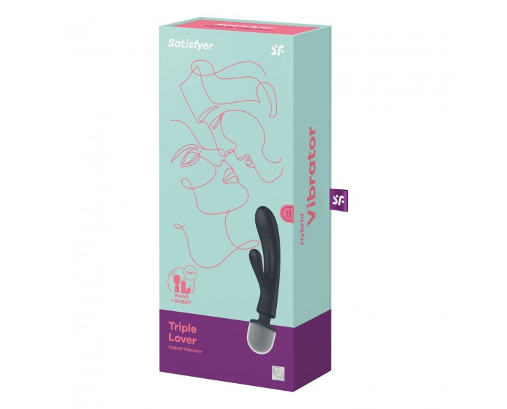 Вібратор Satisfyer Triple Lover (Grey)