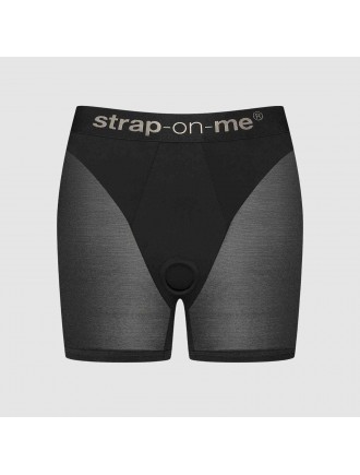 Шорти з фіксацією дилдо Strap-On-Me Harness Lingerie Halo – L – Black, велосипедки