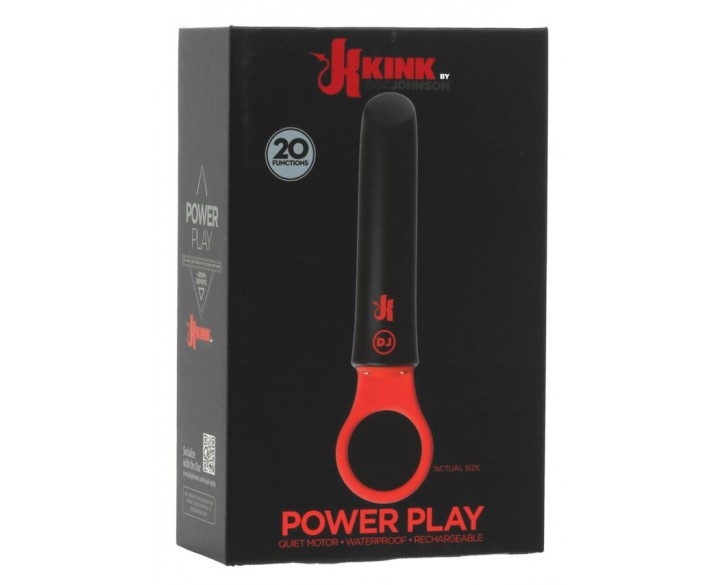 Вібратор Doc Johnson Kink - Power Play with Silicone Grip Ring