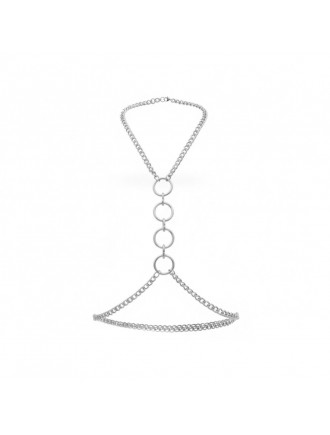 Металева портупея Art of Sex - Mango, колір срібло, XS-2XL