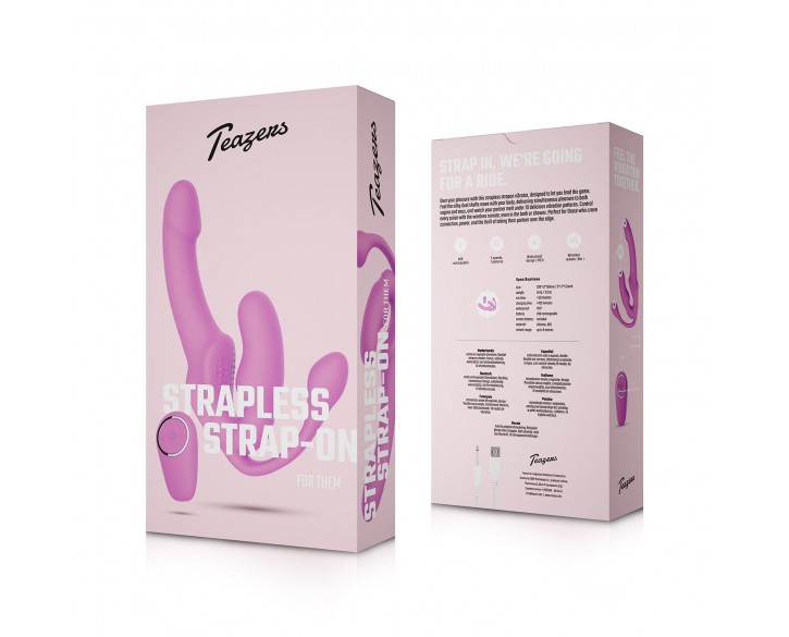 Безремінний страпон с анальною вставкою Teazers Strapless Strap-On with Anal Plug