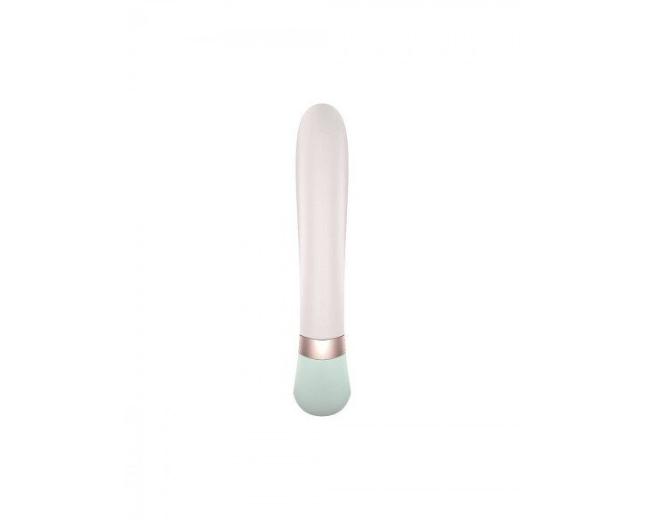 Смарт вібратор-кролик із підігрівом Satisfyer Heat Wave Mint