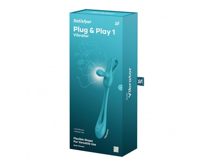 Мультивібратор Satisfyer Plug & Play 1, для неї та для нього, 2 мотори