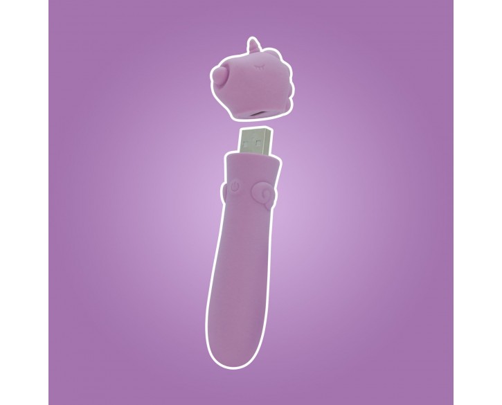 Вібратор-єдиноріжка Unihorn USB Bullet – Karma Lilac, віброкуля, USB-зарядка, 10 режимів