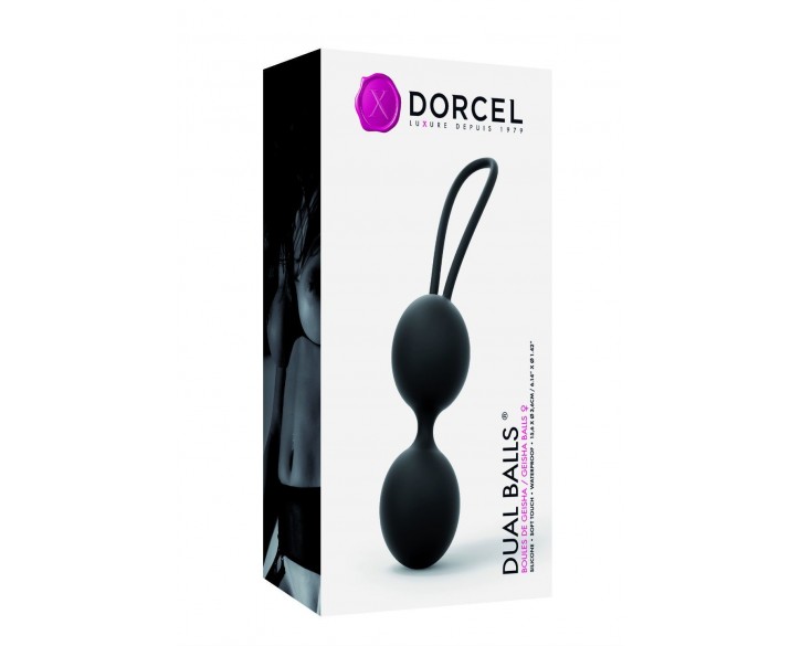 Вагінальні кульки Dorcel Dual Balls Black, діаметр 3,6 см, вага 55гр