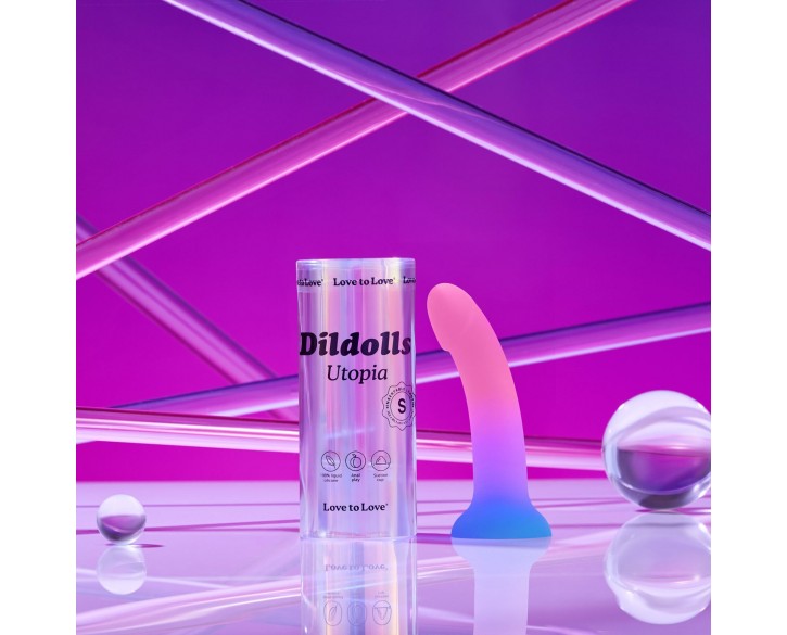 Дилдо з кольоровим градієнтом Love To Love DILDOLLS - UTOPIA S ультрам'який