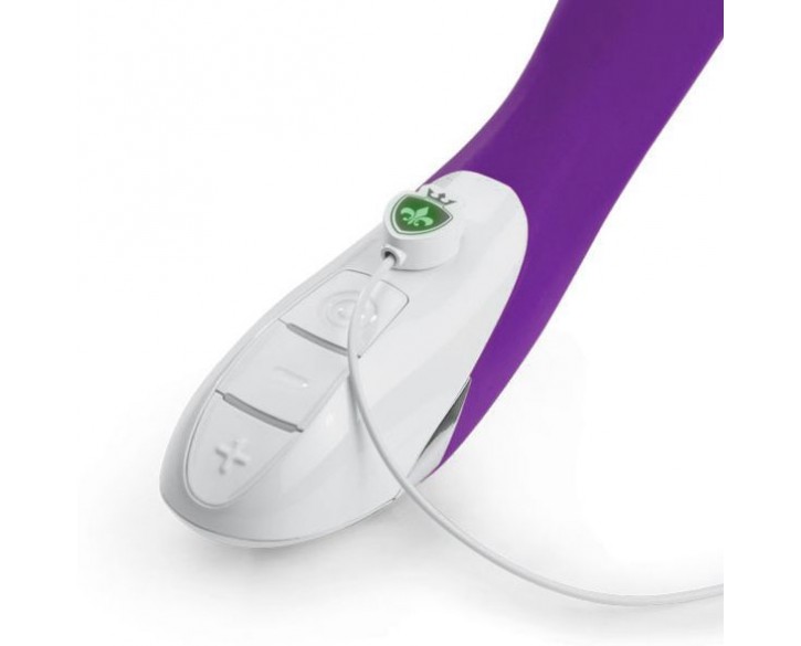 Потужний вібратор Mystim Sassy Simon Purple з двома моторами і стимулюючим рельєфом