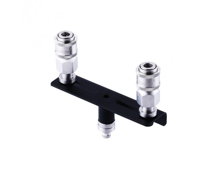 Подвійний конектор для секс-машин Hismith Quick Connector Adapter with Double Head, система KlicLok