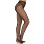 Панчохи Leg Avenue Crotchless Net Tights with Heart Backseam Black One Size