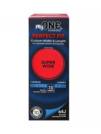 Презервативи MyONE Super Wide 10 шт, картонна коробка