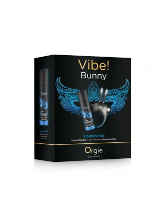 Набір Orgie Vibe Bunny: рідкий вібратор та ерекційне віброкільце