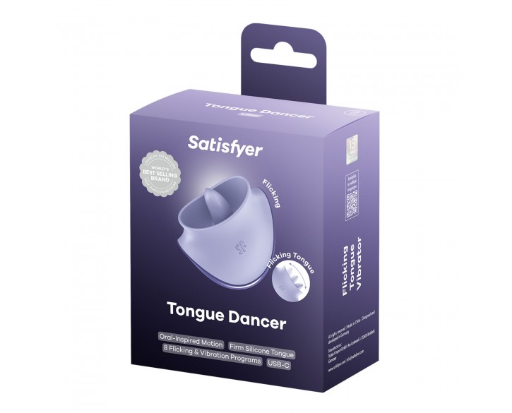 Вібростимулятор для клітора Satisfyer Tongue Dancer з язичком