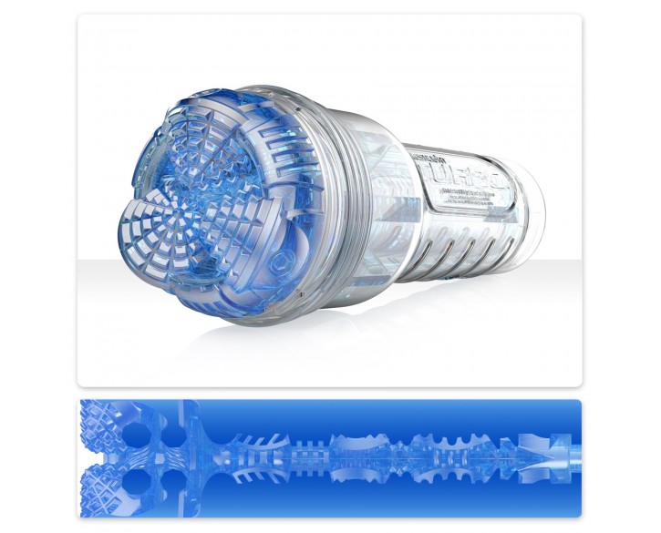 Мастурбатор Fleshlight Turbo Core Blue Ice, оральний секс (глибоке горло)