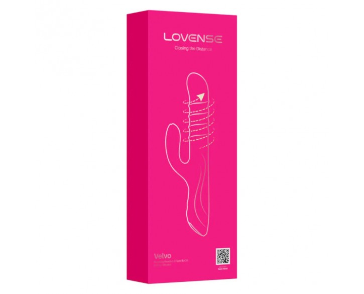 Вібратор-кролик Lovense Velvo з обертовими кульками на 360° за технологією WaveRoller