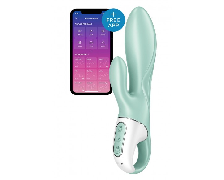 Смарт вібратор-кролик Satisfyer Air Pump Bunny 5+, надувається