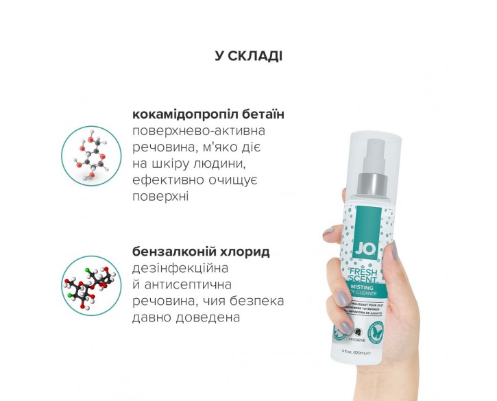 Комплект System JO GWP — ANAL H2O Lubricant 120 мл + Misting Toy Cleaner 120 мл