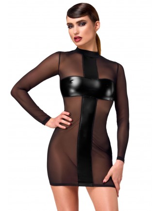 Сукня Noir Handmade F369 Crossfire Mesh & Wetlook Mini dress XL