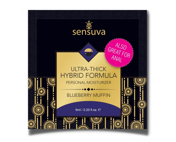 Пробник густої змазки Sensuva - Ultra-Thick Hybrid Formula Blueberry Muffin (6 мл)