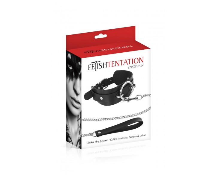 Нашийник з повідцем Fetish Tentation Ring and Leash