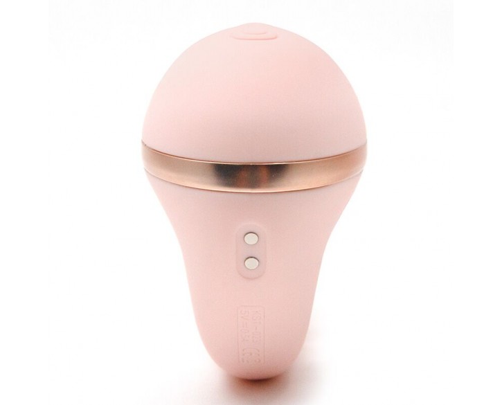 Вакуумний вібратор KISTOY Tina Mini Light Pink, вагінально-кліторальний