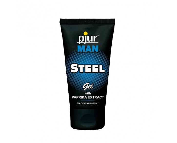 Гель для пеніса стимулювальний pjur MAN Steel Gel 50 ml з екстрактом паприки та ментолом