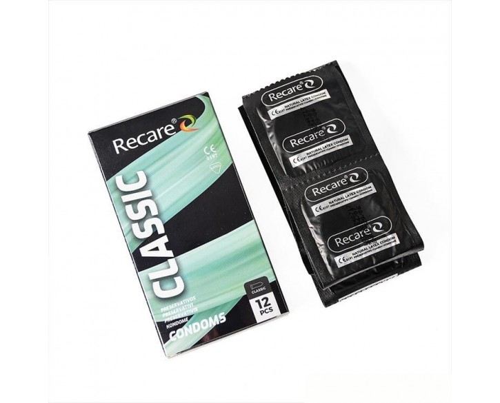Презервативи Holographic Recare Classic Condoms 12 шт, класичні