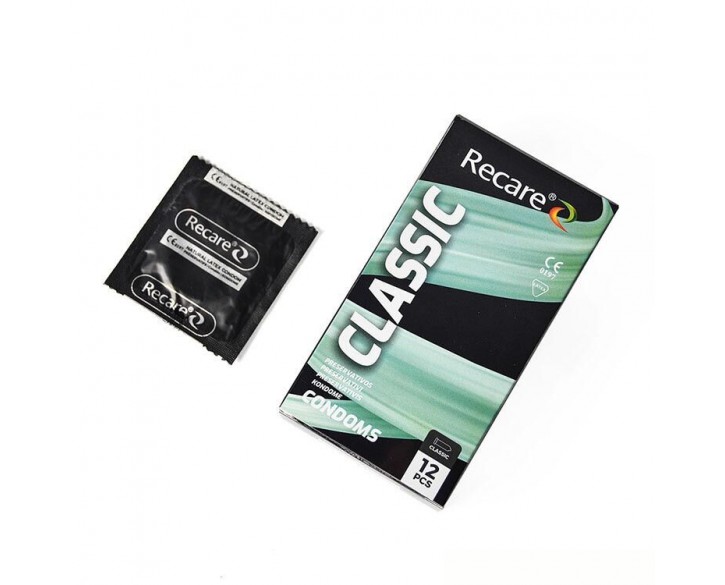 Презервативи Holographic Recare Classic Condoms 12 шт, класичні