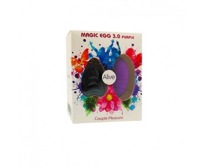 Віброяйце Alive Magic Egg 3.0 Purple з пультом ДК, на батарейках