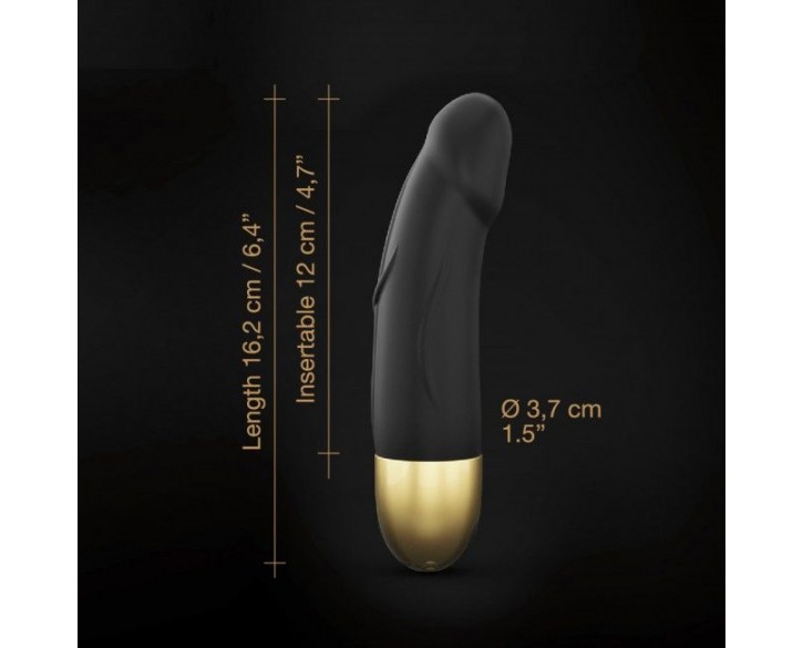 Вібратор Dorcel Real Vibration S Gold 2.0, діаметр 3,7см, перезаряджається, для точки G