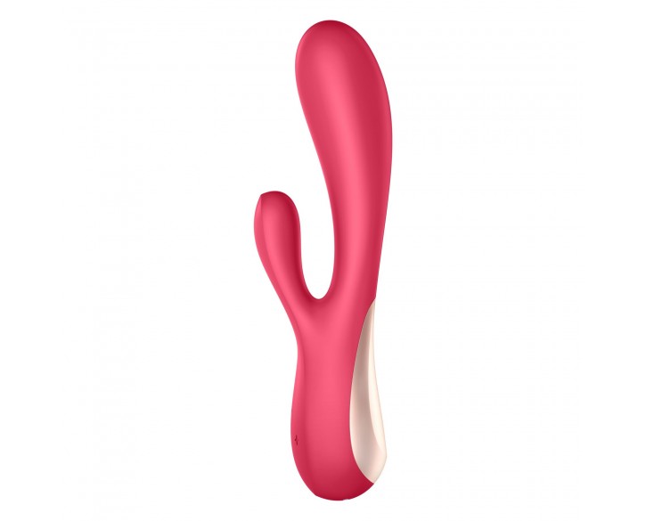 Смарт вібратор-кролик Satisfyer Mono Flex Red, 2 мотори, керування через інтернет