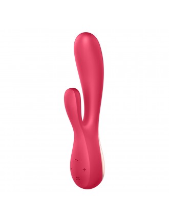 Смарт вібратор-кролик Satisfyer Mono Flex Red, 2 мотори, керування через інтернет