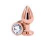 Анальна пробка NS Novelties Rear Assets - Rose Gold - Medium - Clear