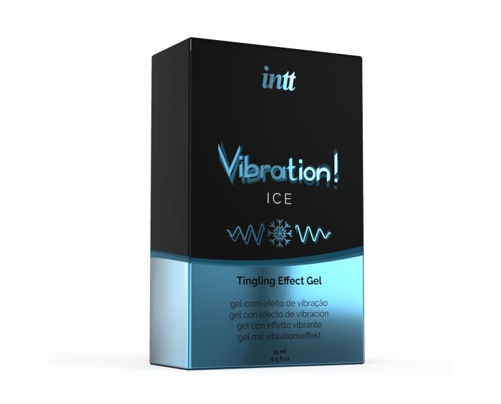 Рідкий вібратор Intt Vibration Ice (15 мл), густий гель, дуже незвичайний, діє до 30 хвилин