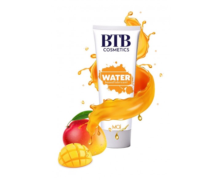 Змазка на водній основі BTB FLAVORED MANGO з ароматом манго (100 мл)