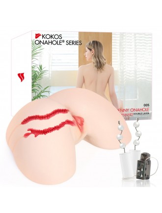 Мастурбатор Kokos 005 Jenny ONAHOLE Real Hips 2WayPlus з вібрацією та масажем