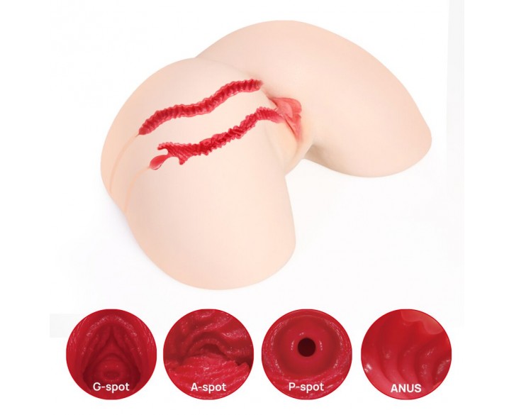 Мастурбатор Kokos 005 Jenny ONAHOLE Real Hips 2WayPlus з вібрацією та масажем