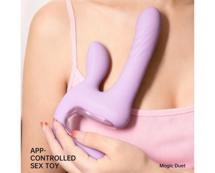 Смарт-пульсатор Magic Motion Magic Duet Purple, 10 режимів пульсацій, 10 режимів вибрації
