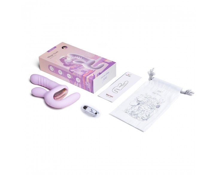 Смарт-пульсатор Magic Motion Magic Duet Purple, 10 режимів пульсацій, 10 режимів вибрації
