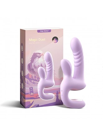Смарт-пульсатор Magic Motion Magic Duet Purple, 10 режимів пульсацій, 10 режимів вибрації