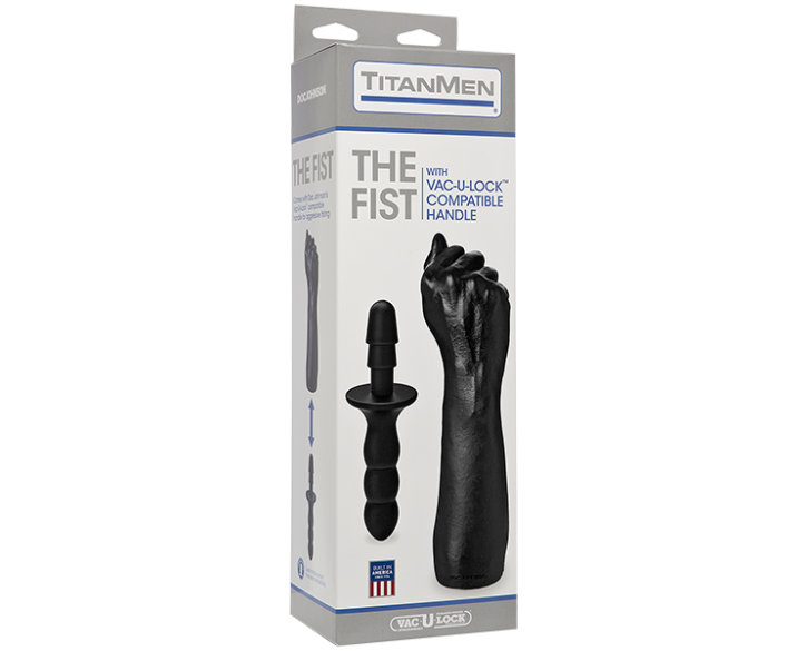 Кулак для фістинга Doc Johnson Titanmen The Fist with Vac-U-Lock Compatible Handle, діаметр 7,6 см