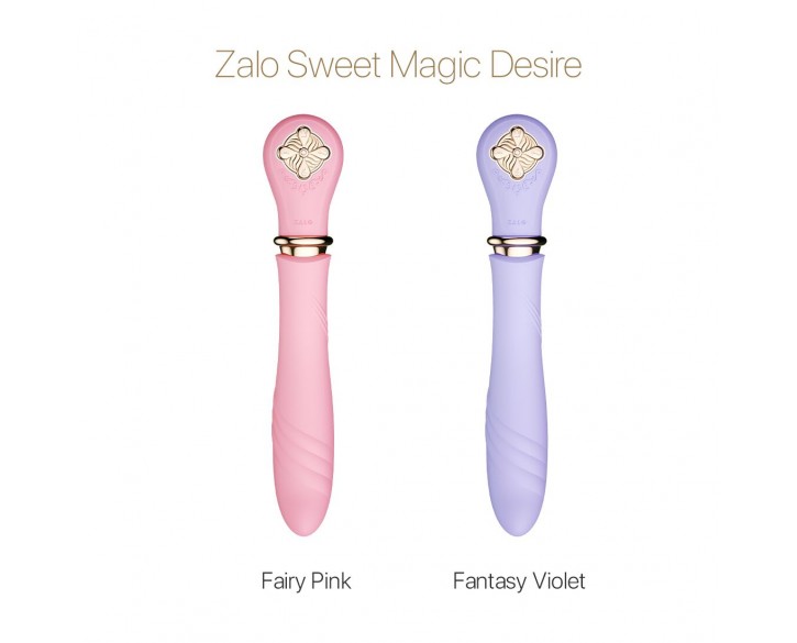 Пульсатор із підігрівом Zalo Sweet Magic - Desire Fairy Pink, турбо режим