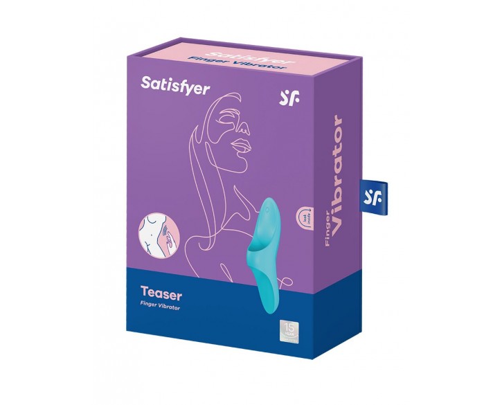 Вібратор на палець Satisfyer Teaser Light Blue