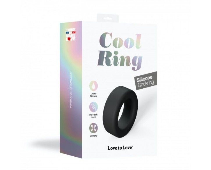 Ерекційне кільце широке Love To Love COOL RING - BLACK ONYX