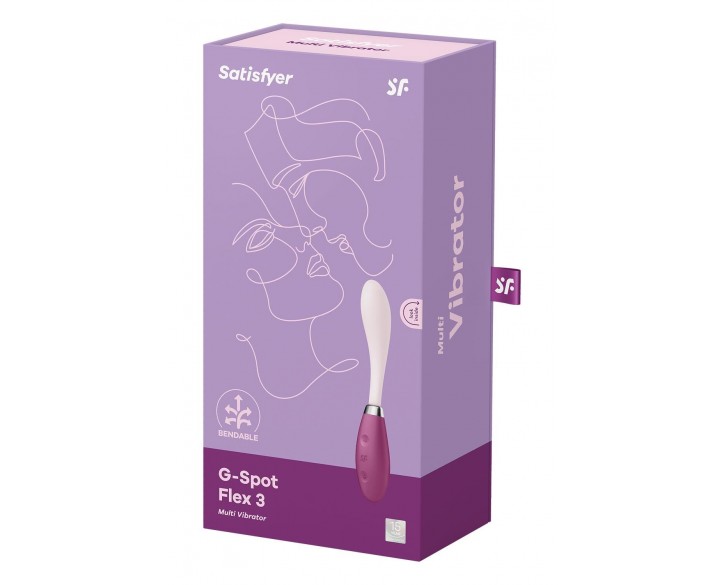 Вібратор Satisfyer G-Spot Flex 3 Red, гнучкий стовбур із фіксацією положення