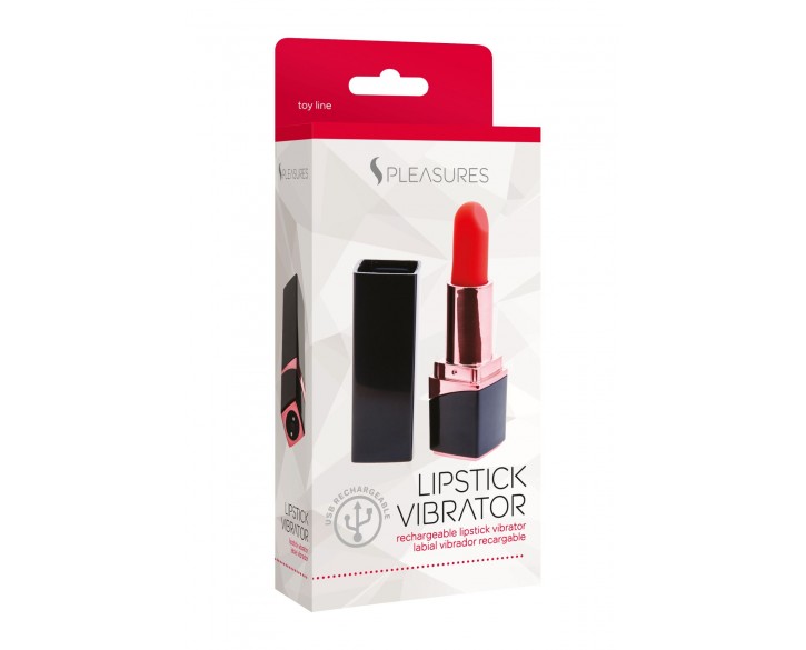 Вібратор-помада S Pleasures Lipstick Vibrator, дуже реалістичний, 10 режимів