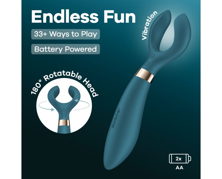 Вібратор для пар Satisfyer Endless Fun Battery Series, три мотора, багатофункціональний