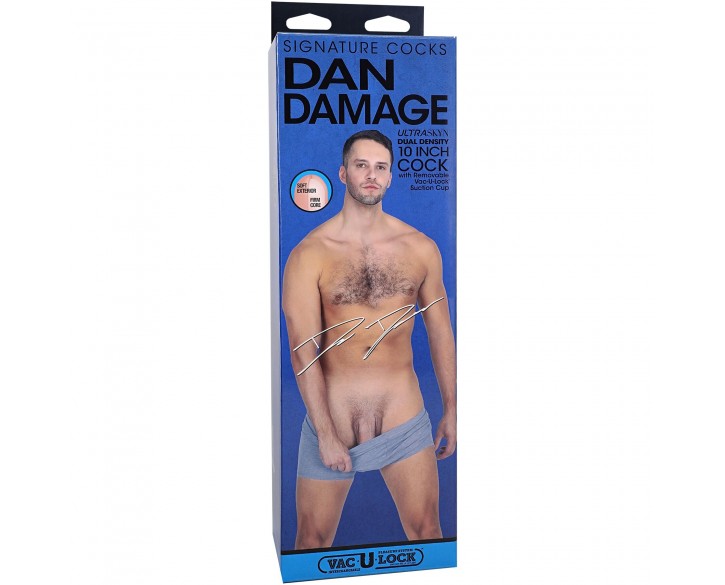Фалоімітатор Doc Johnson Signature Cocks Dan Damage 10 inch UltraSkyn