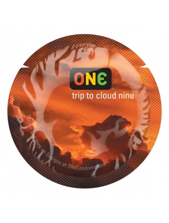 Презерватив ONE Color Sensations - ONE trip tot cloud nine (Orange) 1 шт