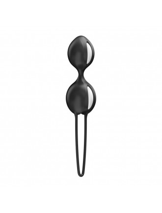 Вагінальні кульки Fun Factory SMARTBALLS DUO Black, 2 шт, діаметр 3,2 та 3,6 см