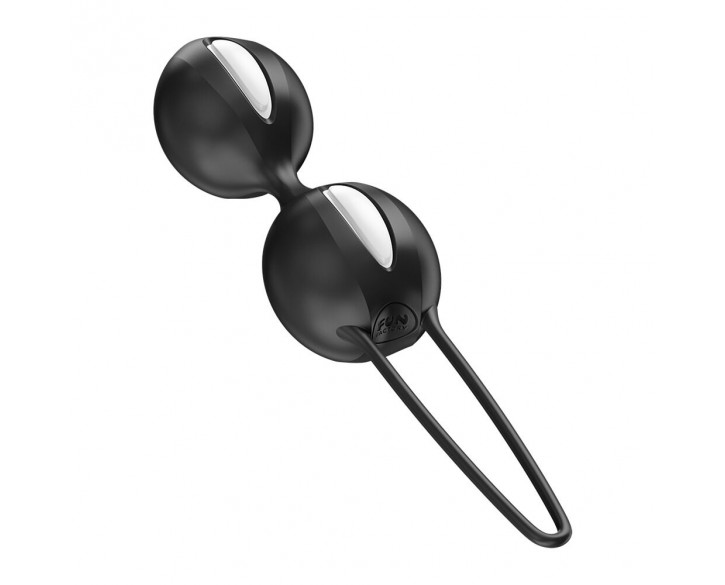 Вагінальні кульки Fun Factory SMARTBALLS DUO Black, 2 шт, діаметр 3,2 та 3,6 см